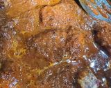 Foto del paso 4 de la receta: Carne de cerdo en salsa de chile pasilla con papa