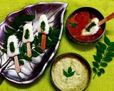 A picture of step 6 of Idli Kulfi with Pumpkin Sambhar Platter.