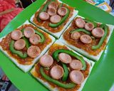 Foto langkah ke 3 dari resep Roti Pizza.