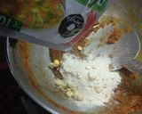 A picture of step 2 of Sweetcorn egg masala.