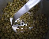 A picture of step 3 of Matar/Peas Chaat with Hoemade Fenugreek Masala Puri.