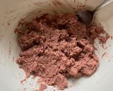 A picture of step 2 of Strawberry-chocolate protein balls.