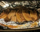 A picture of step 3 of Braised Chinese Pork Belly w Pak choi served with boiled rice.