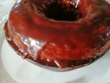 Budín marmolado de naranja y chocolate
