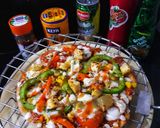 A picture of step 5 of Peri Peri Thin Crust Cottage Cheese Pizza.