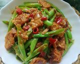 Gambar langkah 4 resipi Kacang Buncis & Tempe Goreng Belacan.