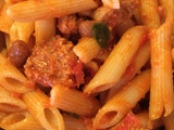 Penne salsiccia e fagioli (vegan)