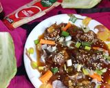 A picture of step 10 of Cabbage Manchurian Plate.