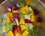 รูปขั้นตอนการทำที่ 1 ของ วุ้นกะทิผลไม้สด