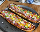 A picture of step 2 of Pizza Toast.