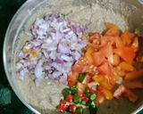 A picture of step 2 of Leftover Coriander leaves Chillas With Millets Mixed Flour.