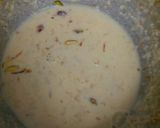 A picture of step 10 of Zafrani Kheerni.