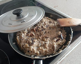 Foto del paso 10 de la receta: Risotto de champiñones y berenjena