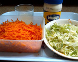 A picture of step 2 of KFC Coleslaw.