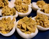 A picture of step 3 of Deviled Eggs with Avocado.
