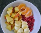 A picture of step 2 of Apple fruit chaat.