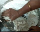 A picture of step 1 of White sorghum chapati on clay tawa.