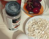 عکس مرحله 2 از دستور کیک جو دوسربا دانه چیا شیشه‌ای
