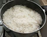 A picture of step 21 of Hyderabadi Mutton dum Biriyani in restaurant style.