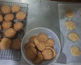 A picture of step 6 of Anzac biscuits: Oats & Coconut butter cookies.