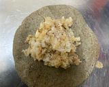 A picture of step 3 of Kambu flour pidi kolukattai/ pearl millet.