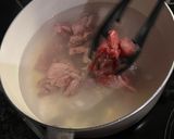 A picture of step 2 of Beef Clear Soup with Rutabaga (Swede).