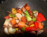 Foto del paso 10 de la receta: Cordero patagonico al malbec con verduras y hongos de pino