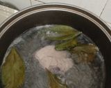 Foto langkah ke 1 dari resep Bubur Nasi Ayam Sayur.