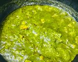 A picture of step 6 of Palak Paneer.