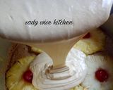 A picture of step 15 of #cake contest pineapple cake.