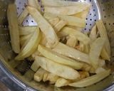 A picture of step 2 of Home made chips n freshly made salads #EndofyearChallenge.