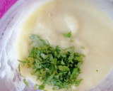 Foto del paso 3 de la receta: Crema de puerro con dados de queso gorgonzola