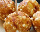 A picture of step 2 of Sabudana cheese pops.