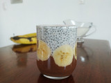 Pudin de choco chía y plátano