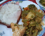 Foto del paso 6 de la receta: Chuletas de Sajonia gratinadas con verduras rehogadas