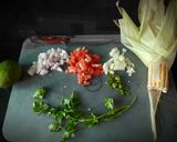 A picture of step 2 of Seasonal Bhel.