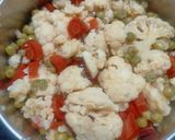 A picture of step 4 of Cheese Pav bhaji.