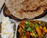 A picture of step 5 of Bhogi chi bhaji.