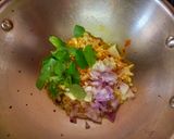 A picture of step 2 of Brinjal pavta Sabji.