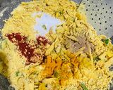 A picture of step 3 of Besan Pitla Jhunka.