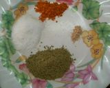 A picture of step 2 of Karonde mirchi ka achaar/cranberry chilli pickle.