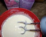 A picture of step 2 of Strawberry Lamingtons.