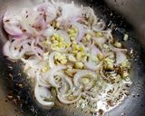A picture of step 1 of Jhunka (Maharashtrian Zunka).