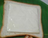 A picture of step 1 of Chilli cheese toast.