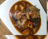 A picture of step 1 of Catfish pepper soup.