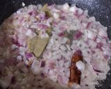 A picture of step 4 of Matar Paneer.