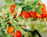 Hình bước làm 3 của món Salad cá ngừ giấm táo
