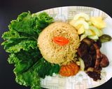 Foto langkah ke 1 dari resep Nasi Kebuli dan Kambing Lada Hitam.