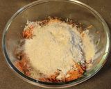 A picture of step 6 of Onion stalk sweet potato muffins.