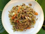 Tumis teri tomat ijo